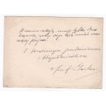 Jozef Gawlina Field Bishop W.P. lettre de 1939.