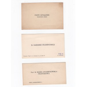 Cartes de visite / Carolus Balic , St. Zajączkowski, Jan Sajdak, K. Studentowicz ....