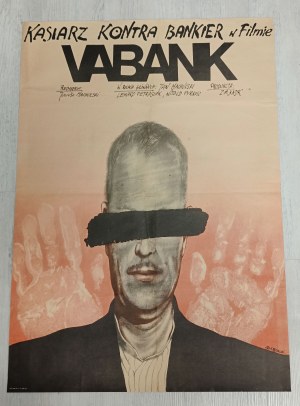Poster by Andrzej Pągowski, Vabank, 1981