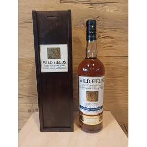 Wild Fields American Oak Cask Single Malt Barley Polish Whisky in wooden box 0,7L 46,5% w zestawie z 2 szklankami do degustacji