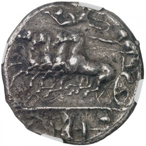 Sicílie, Syrakusy, Dionýsios Starší (406-367 př. n. l.). Decadrachma, Evainetes corners (unsigned) ND (400-390 BC), Syrakusy.