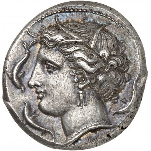 Sicile, Syracuse, Agathoclès (317-289 av. J.-C.). Tétradrachme ND (317-310 av. J.-C.), Syracuse.