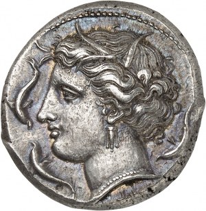 Sycylia, Syrakuzy, Agatokles (317-289 p.n.e.). Tetradrachma ND (317-310 p.n.e.), Syrakuzy.