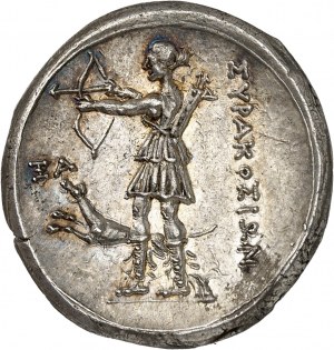 Sycylia, Syrakuzy, piąta demokracja (214-212 p.n.e.). 12 litrae ND (ok. 212 p.n.e.), Syrakuzy.