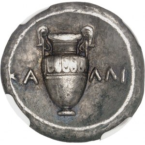 Boeotia, Théby. Statere jménem magistráta KALLI ND (395-338 př. n. l.), Théby.