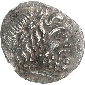 Thessaly, Thessalian League. Double victoriatus or statere on behalf of magistrates Pythonos and Keomaxides ND (mid 1st c. BC).