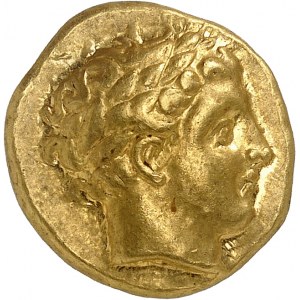 Macedónsko (kráľovstvo), Filip II (359-336 pred n. l.). Golden Statere ND (340-328 pred n. l.), Amfipolis.
