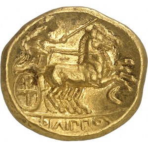 Macedonia (Regno di), Filippo II (359-336 a.C.). Statere d'oro ND (340-328 a.C.), Anfipoli.