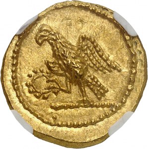 Dacia, Burebista (82-42 p.n.e.). Złota statuetka typu Koson z monogramem ND (ok. 55-44 p.n.e.).