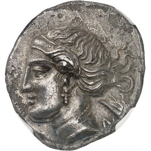 Caria, Cnidus. Tetradrachma v mene magistráta Tiphosa ND (395-380 pred Kr.), Knidos.