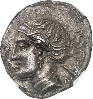 Caria, Cnidus. Tetradrachm na jméno magistráta Tiphos ND (395-380 př. n. l.), Knidos.