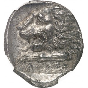 Karien, Knidos. Tetradrachme im Namen des Magistrats Tiphos ND (395-380 v. Chr.), Knidos.