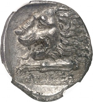 Caria, Cnidus. Tetradrachma v mene magistráta Tiphosa ND (395-380 pred Kr.), Knidos.