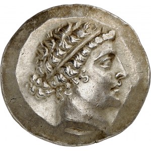 Eolie, Kymé. Tetradramma stefanforiano a nome di Metrophanes ND (160 a.C. circa), Cyme.