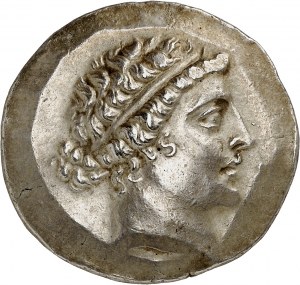 Aeolian, Kymé. Štefanoforová tetradrachma na meno Metrophanes ND (asi 160 pred n. l.), Cyme.