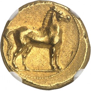 Zeugitane, Kartágo. Statère ND (asi 320-310 př. n. l.), Kartágo.