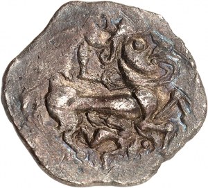 Venetes. Electrum statere s diviakom v erbe a reverzom so schúlenou okrídlenou postavou ND (2. - 1. stor. pred Kr.).