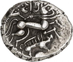 Venetes. Soška kance, skupina D, třída II bez výzdoby líce, var. 2 ve stylu hrubé ND (2. - 1. stol. př. n. l.).