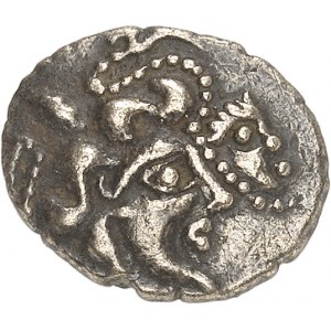 Venetes / Osismes. Štvrť statéra so schúlenou okrídlenou postavou ND (koniec 2. - 1. stor. pred Kr.).