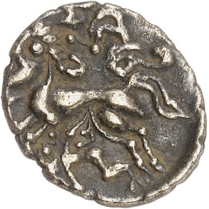 Venetes / Osismes. Quarto di statere con figura alata rannicchiata ND (fine II - I secolo a.C.).