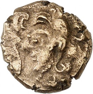 Venetes / Osismes. Statere di quarto con cinghiale e segno ND (fine II-I secolo a.C.).