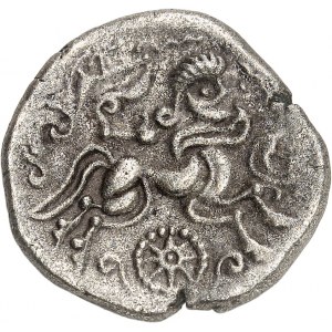 Riedones (IIe-Ier siècle av. J.-C.). Statère de billon au profil imberbe et à la roue, classe I, var. 4 ND (Ier s. av. J.-C.).