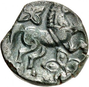 Léxoviens (Lisieux). Bronze épigraphique LIXOVIATI, classe I ND (Ier s. av. J.-C.).