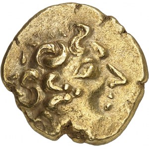 Carnutes. Statere with lyre, class III with smooth cheek ND (150-80 BC).