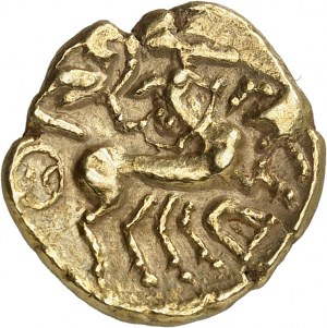 Karnuten. Statere mit Lyra, Klasse III mit glatter Wange ND (150-80 v. Chr.).