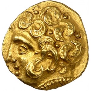 Carnutes. Quarter statère with a rider without arms ND (2nd c. BC).