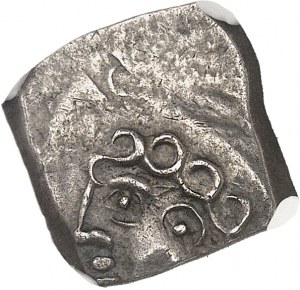 Sotiates. Drachma with curled head from Causé, series II ND (first half of 1st century BC).