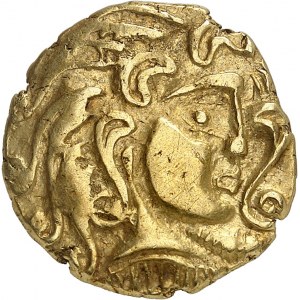 Parisii. statere, classe II ND (prima metà del I secolo a.C.).
