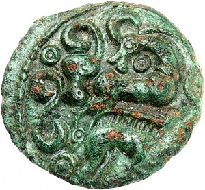 Ambiens. Bronze aux animaux superposés (sanglier/bouquetin - cheval/chien) ND (Ier s. av. J.-C.).