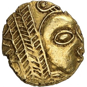 Leuques. Štvrť statéra s palmou ND (2.-1. storočie pred n. l.).