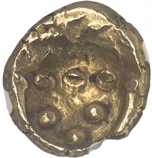 Vindelici. Statère (známé jako regenbogenschüsselchen) ND (1. století př. n. l.).