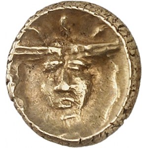 Regini &amp; Atrébates (southern region). Quarter statere in the name of TINC[OMARVS] ND (25-20 B.C.-7 A.D.), CA, Calleva Atrebatum (Silchester).