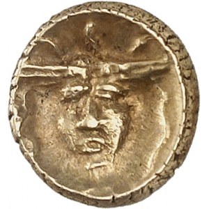 Regini &amp; Atrebates (jižní region). Quarter statere in the name of TINC[OMARVS] ND (25-20 BC-7 AD), CA, Calleva Atrebatum (Silchester).