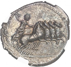 M. Vergilius, C. Gargonius und Ogulnius. Denier ND (86 v. Chr.), Rom.