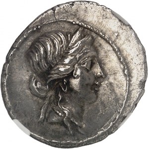 Julius Caesar (60-44 B.C.). ND Denarius (47-46 BC), North Africa.