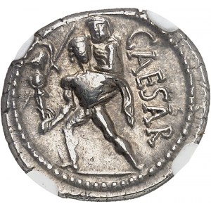 Julius Cäsar (60-44 v. Chr.). Denier ND (47-46 v. Chr.), Nordafrika.