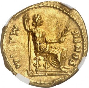 Tiberio (14-37). Aureo ND (14-17), Lione.