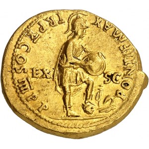 Nero (54-68). Aureus ND (63-64), Řím nebo Lyon.