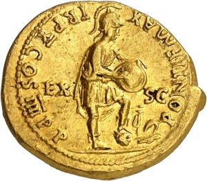 Nero (54-68). Aureus ND (63-64), Řím nebo Lyon.