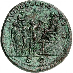 Vitellius (69). Sesterce ND (69), Rím.