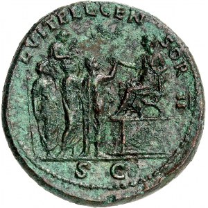 Vitellius (69). Sesterz ND (69), Rom.