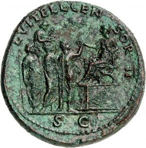 Vitellius (69). Sesterce ND (69), Rím.