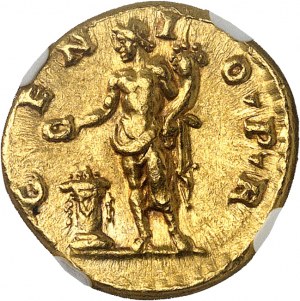 Hadrián (117-138). Aureus ND (134-138), Rím.