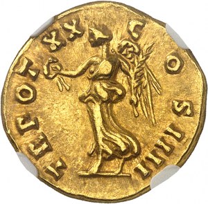 Antoninus der Fromme (138-161). Aureus 156-157, Rom.