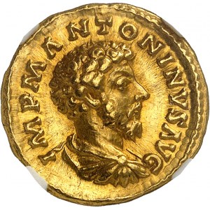 Marco Aurelio (161-180). Aureo 162-163, Roma.