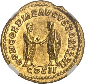 Lucjusz Werus (161-169). Aureus ND (162), Rzym.